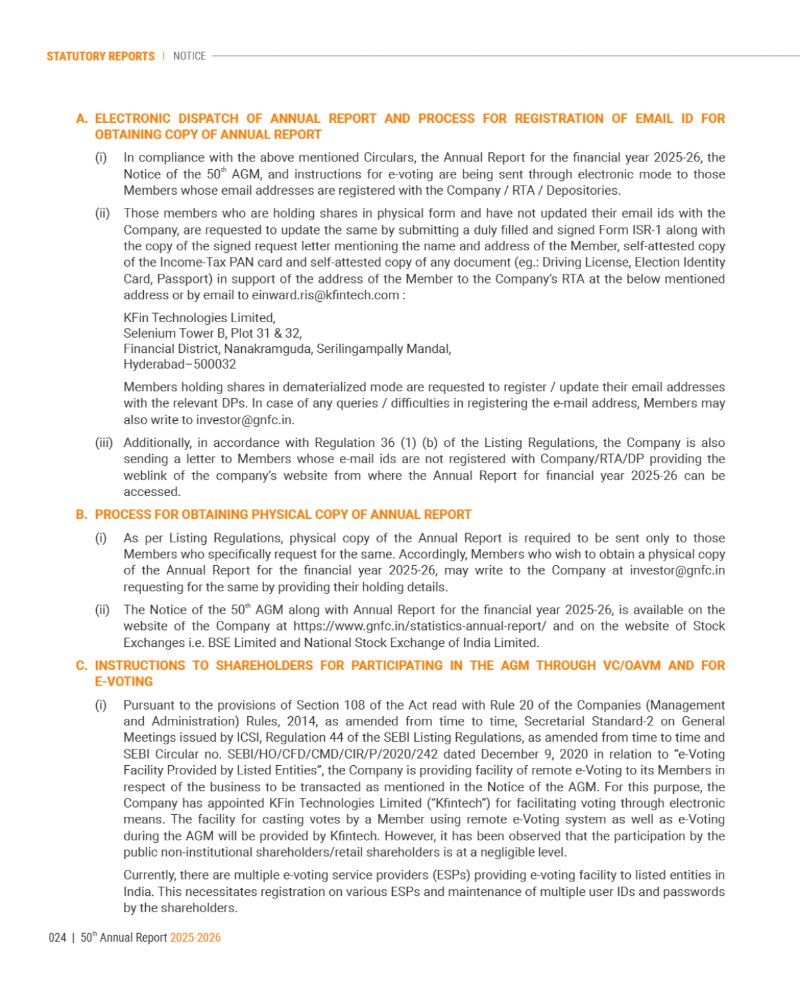 GNFC Annual Report 2025-26 — page 48
