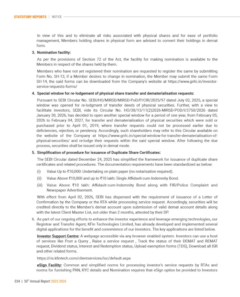 GNFC Annual Report 2025-26 — page 58
