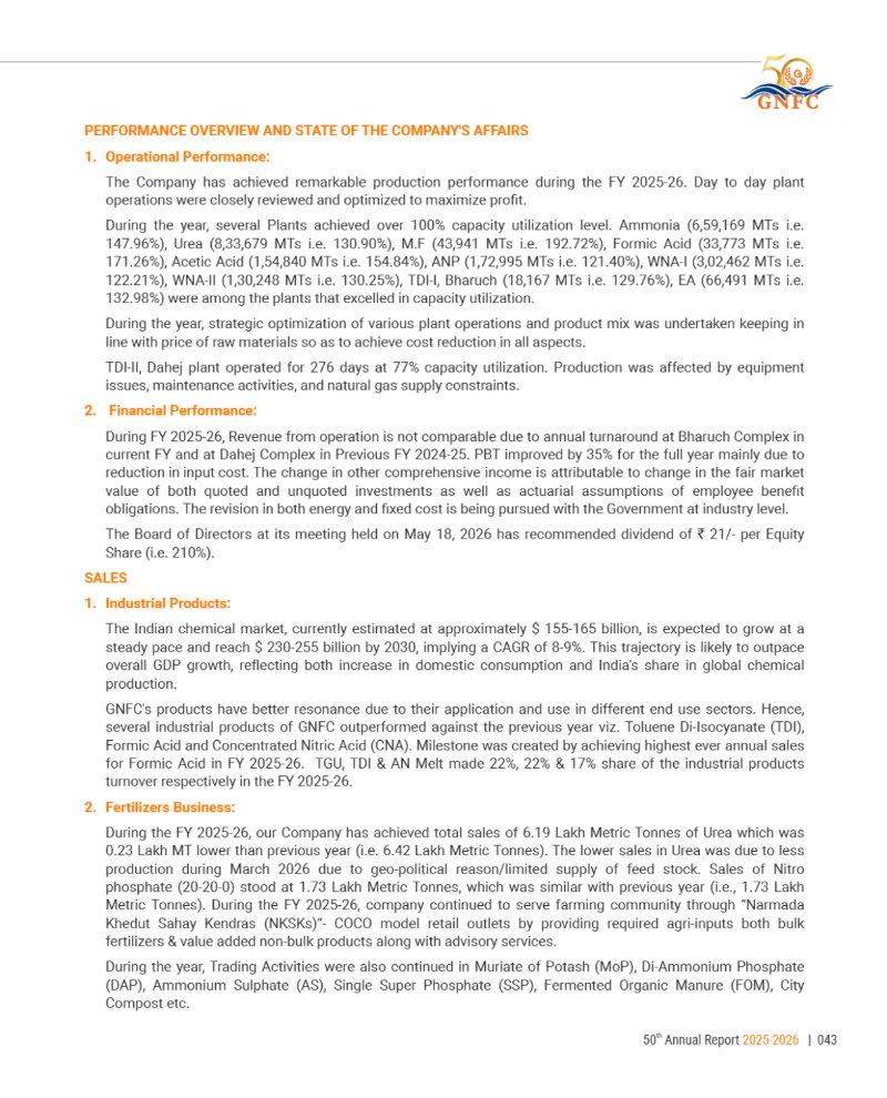 GNFC Annual Report 2025-26 — page 67