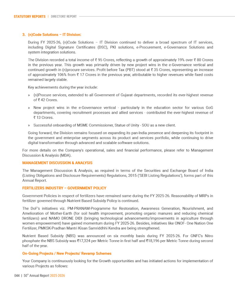 GNFC Annual Report 2025-26 — page 68