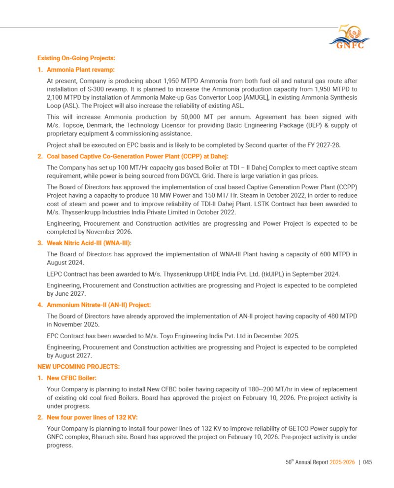 GNFC Annual Report 2025-26 — page 69