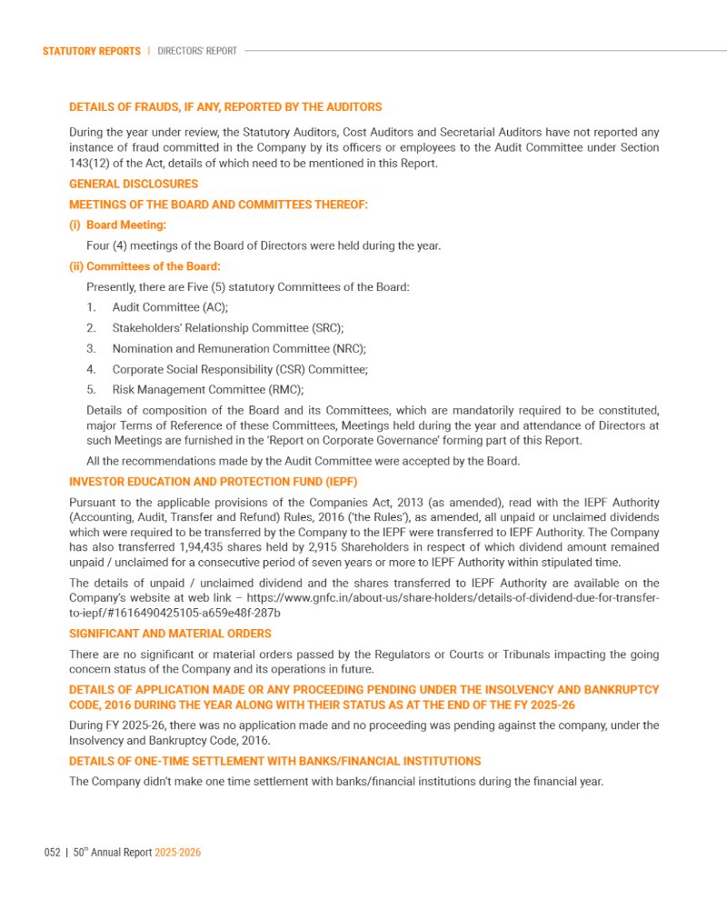 GNFC Annual Report 2025-26 — page 76
