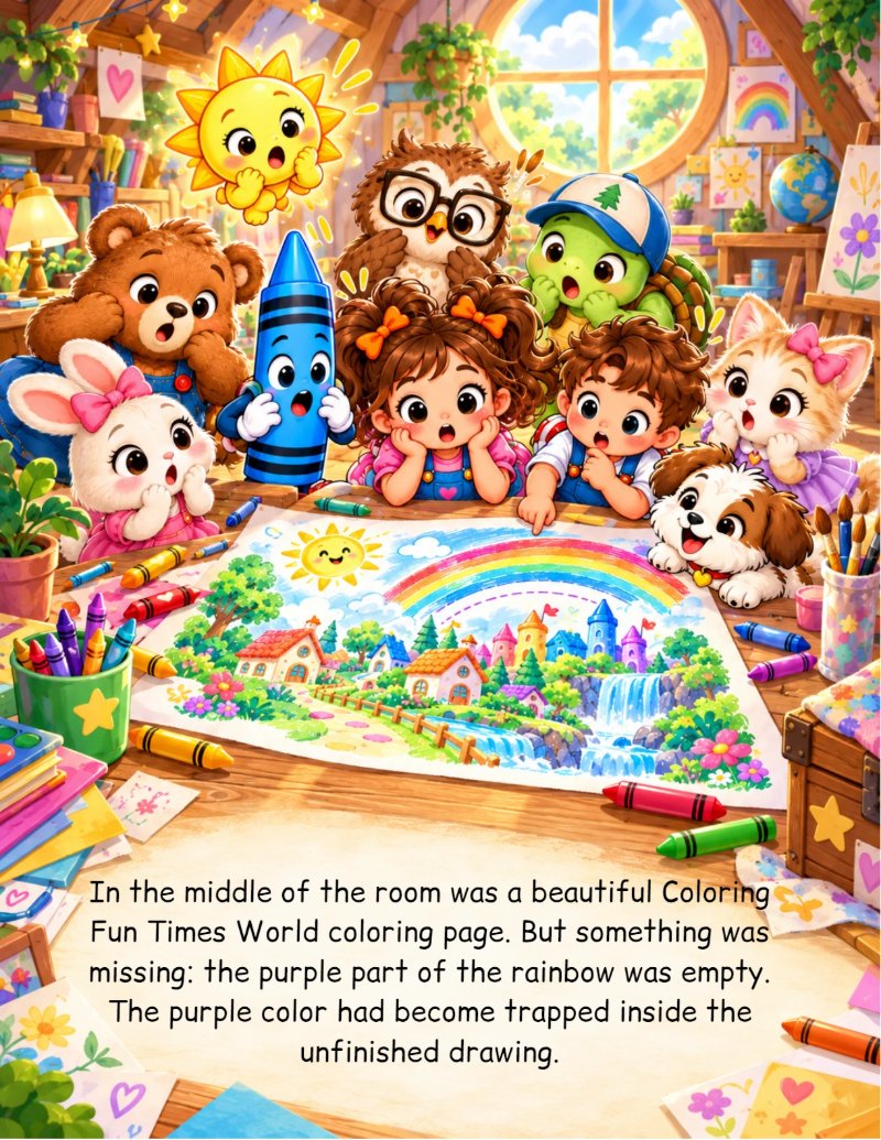 THE LOST COLOR IN cOLORING FUN TIMES WORD — page 18