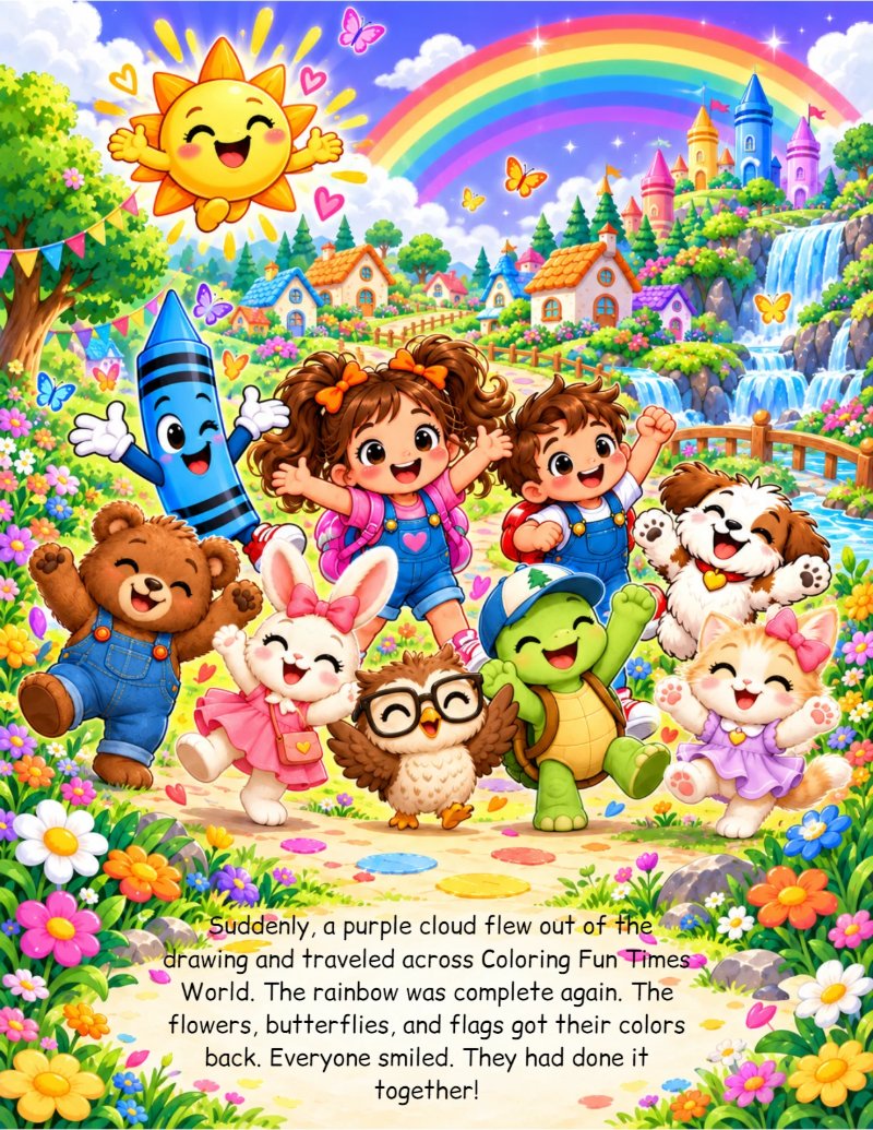 THE LOST COLOR IN cOLORING FUN TIMES WORD — page 22