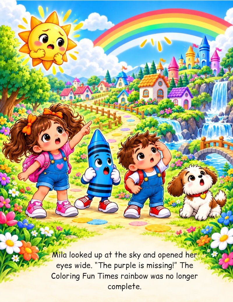 THE LOST COLOR IN cOLORING FUN TIMES WORD — page 6
