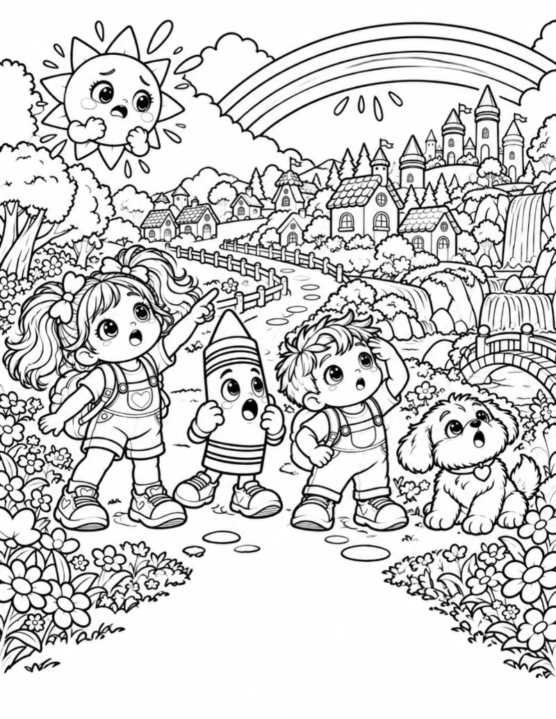 THE LOST COLOR IN cOLORING FUN TIMES WORD — page 7