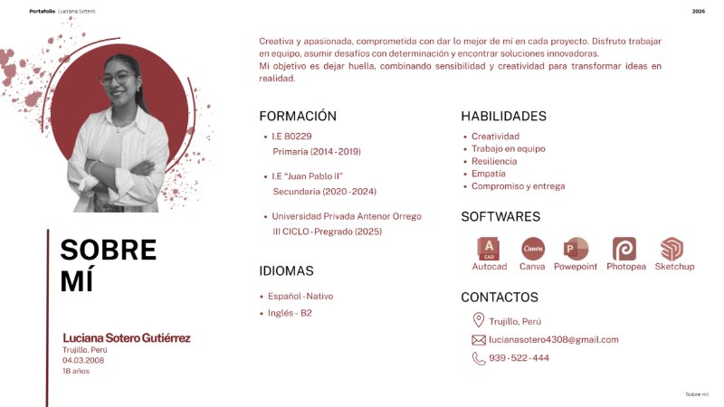 LUCIANA SOTERO GUTIÉRREZ - PORTAFOLIO DE ARQUITECTURA 2026 — page 2