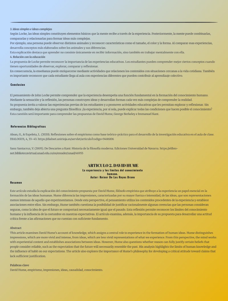La Experiencia Y La Razon — page 4
