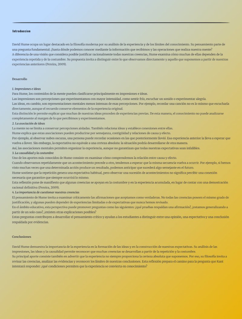 La Experiencia Y La Razon — page 5