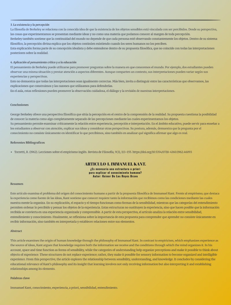 La Experiencia Y La Razon — page 7