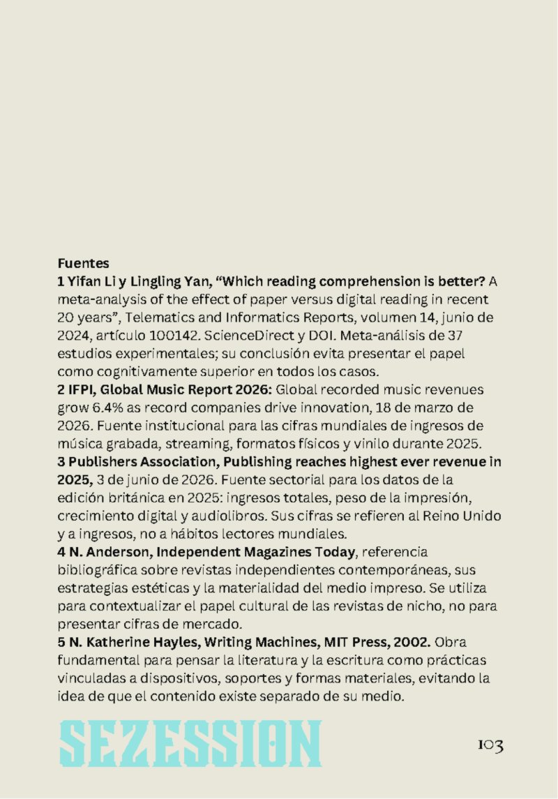 sezession especial buenos lectores n30 — page 103