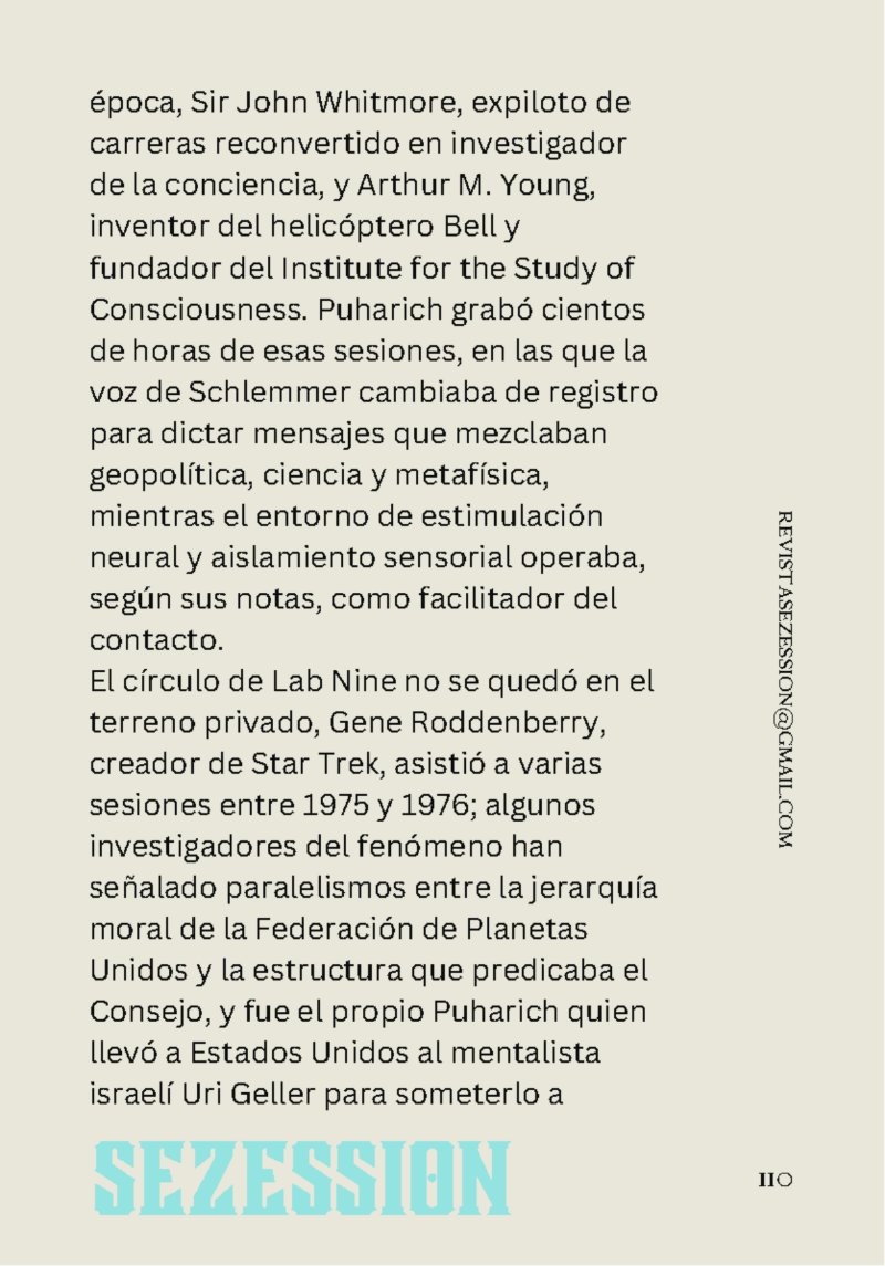 sezession especial buenos lectores n30 — page 110