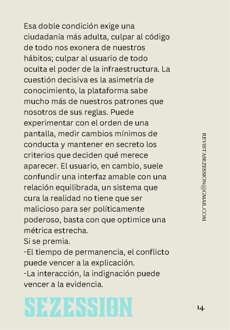 sezession especial buenos lectores n30 — page 14