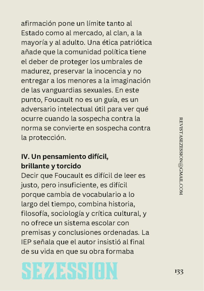 sezession especial buenos lectores n30 — page 133