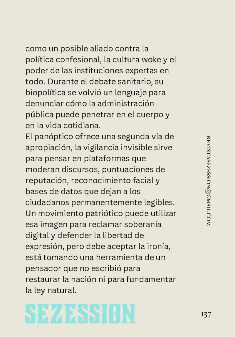 sezession especial buenos lectores n30 — page 137