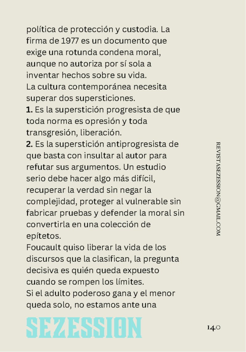 sezession especial buenos lectores n30 — page 140