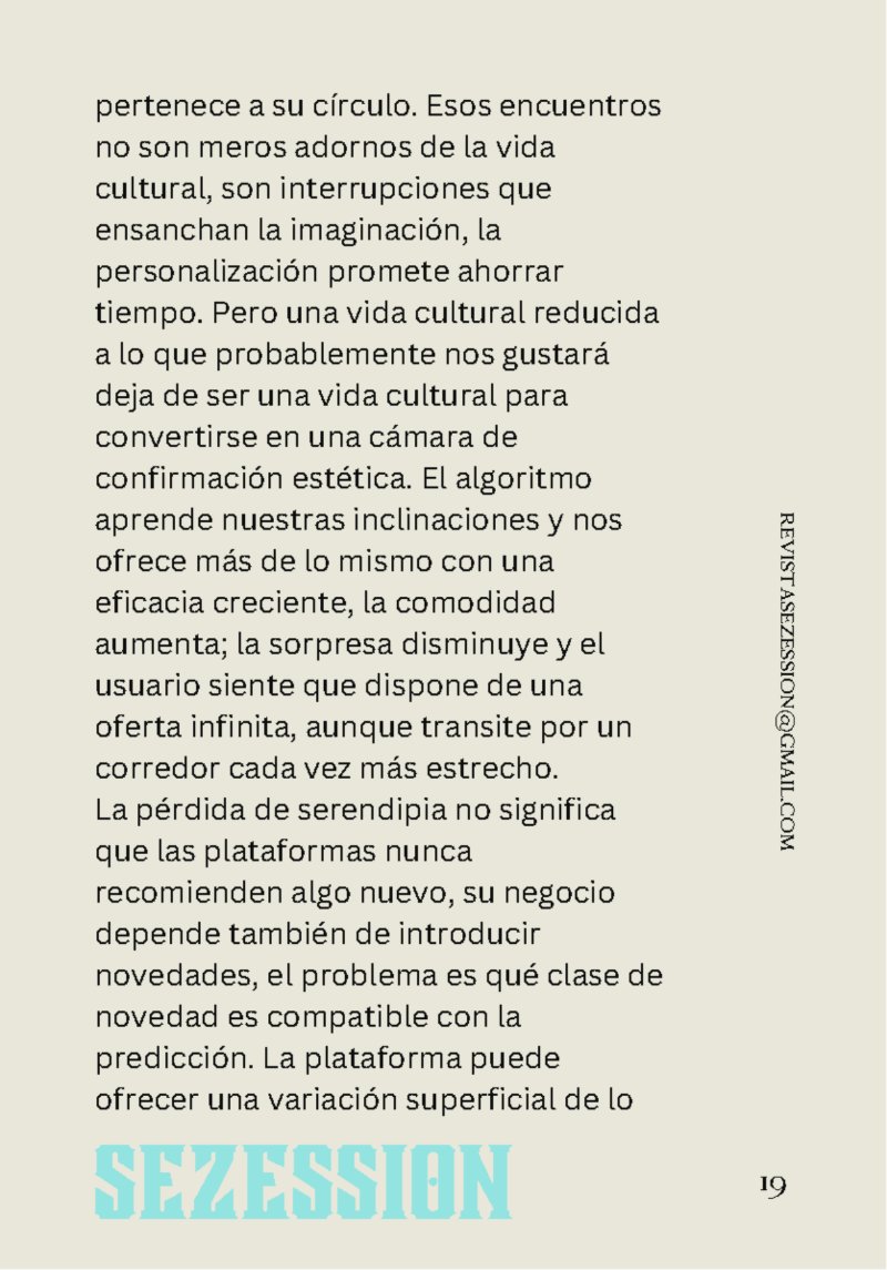 sezession especial buenos lectores n30 — page 19