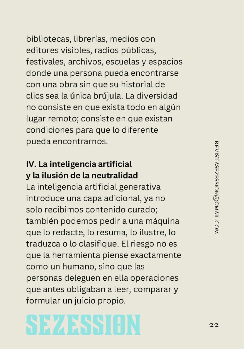 sezession especial buenos lectores n30 — page 22