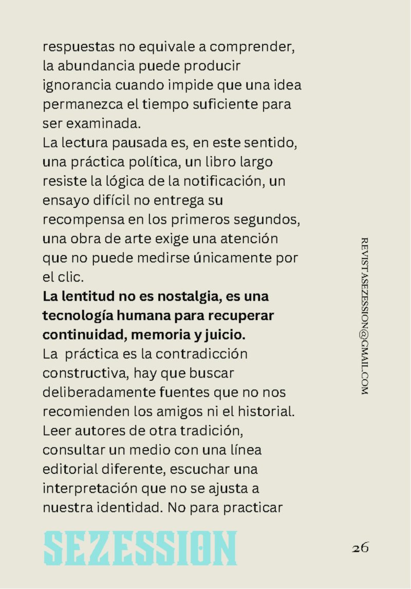 sezession especial buenos lectores n30 — page 26