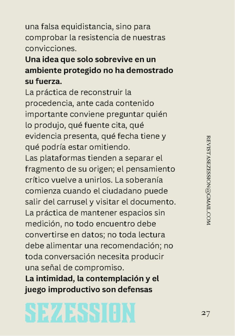 sezession especial buenos lectores n30 — page 27