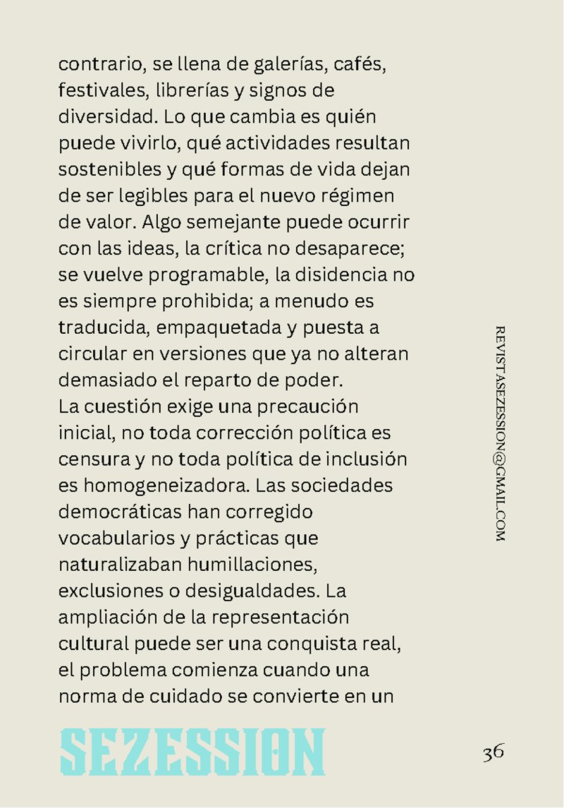 sezession especial buenos lectores n30 — page 36