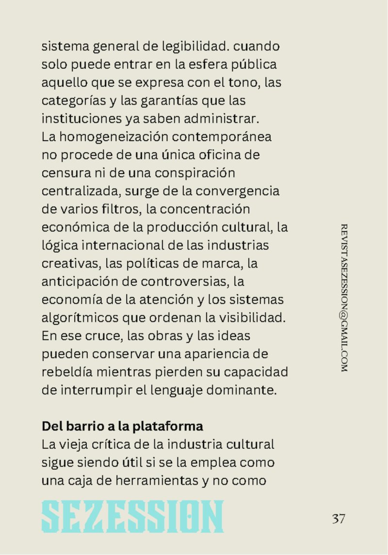sezession especial buenos lectores n30 — page 37
