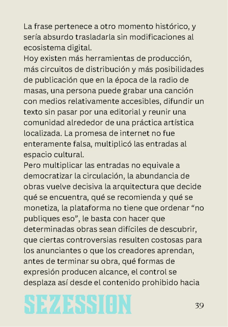 sezession especial buenos lectores n30 — page 39