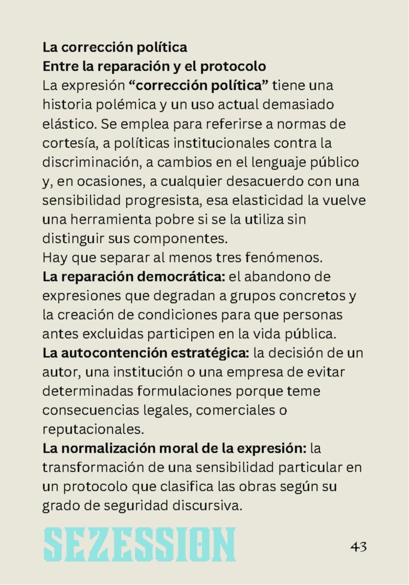 sezession especial buenos lectores n30 — page 43