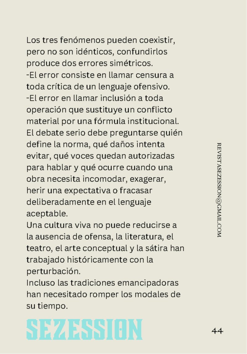 sezession especial buenos lectores n30 — page 44