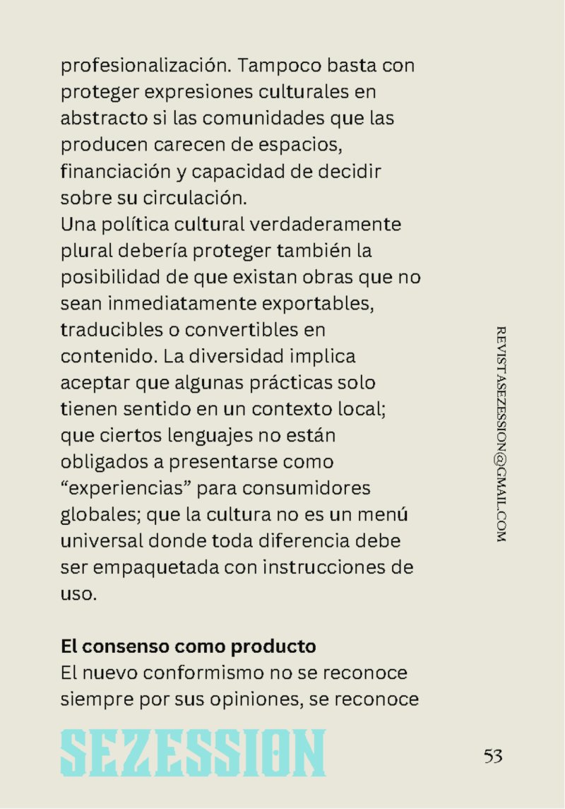 sezession especial buenos lectores n30 — page 53