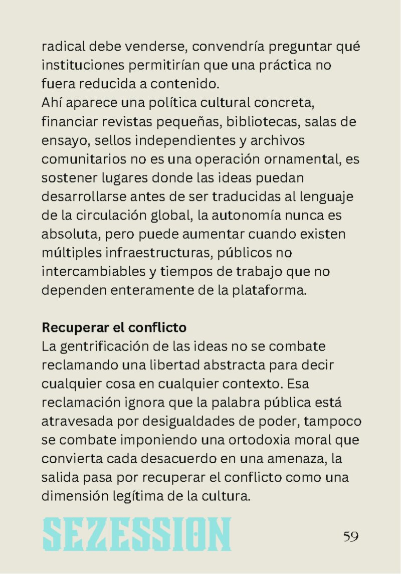 sezession especial buenos lectores n30 — page 59