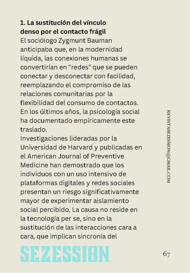 sezession especial buenos lectores n30 — page 67