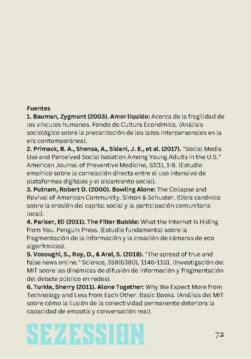 sezession especial buenos lectores n30 — page 72