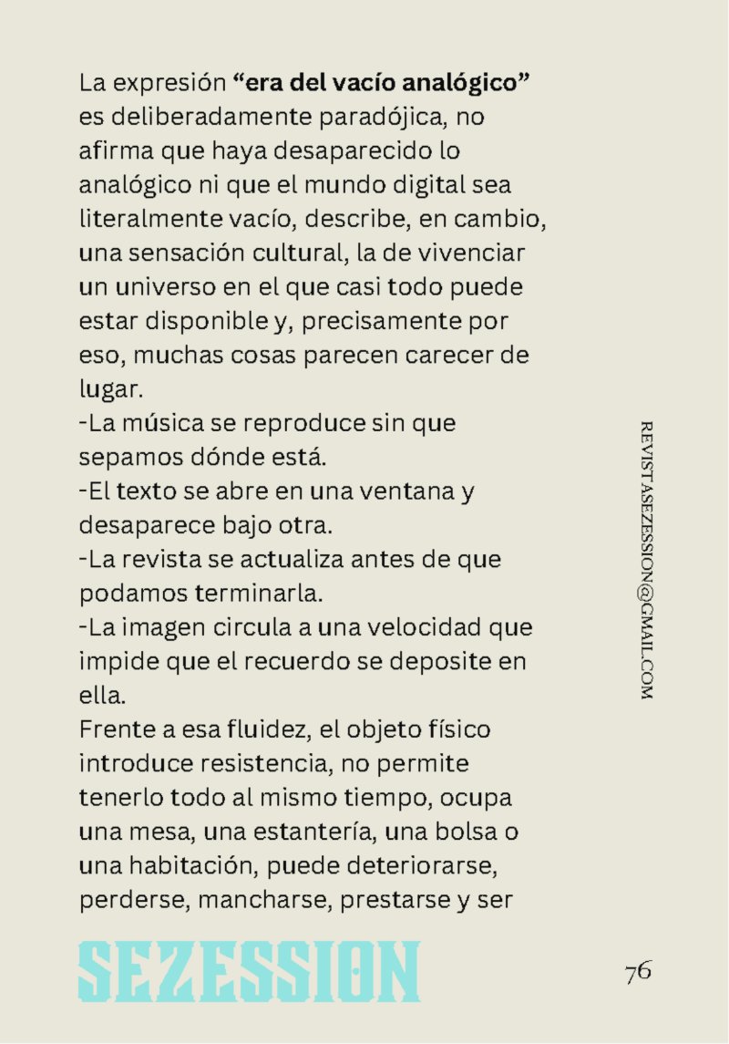 sezession especial buenos lectores n30 — page 76