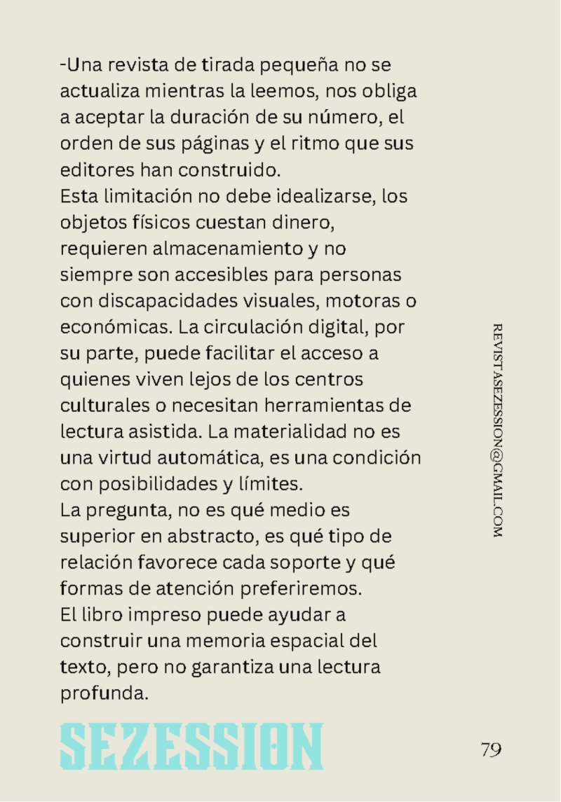 sezession especial buenos lectores n30 — page 79