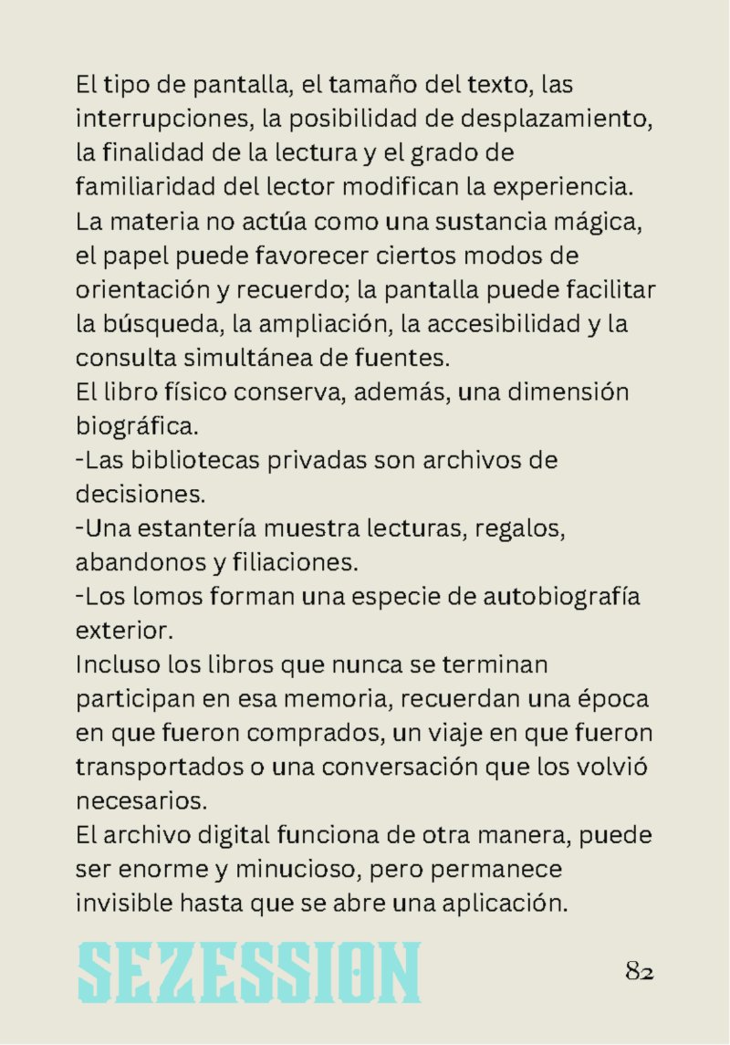 sezession especial buenos lectores n30 — page 82