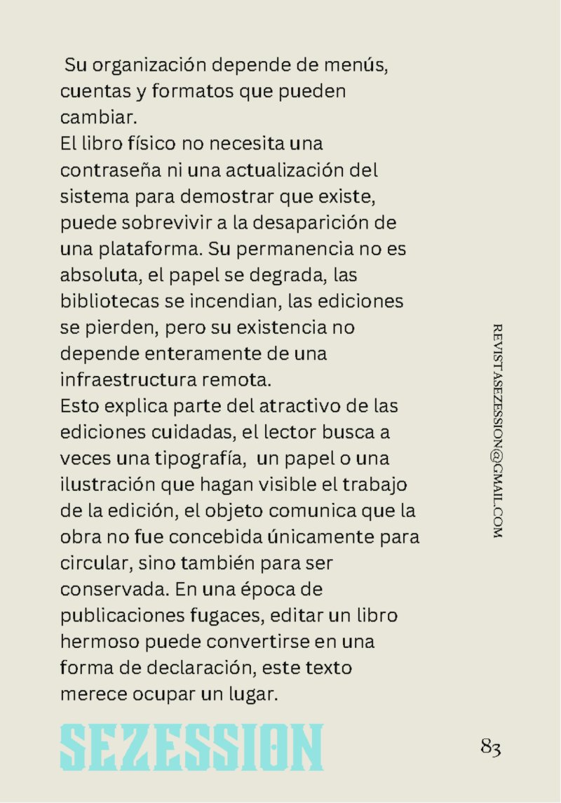 sezession especial buenos lectores n30 — page 83