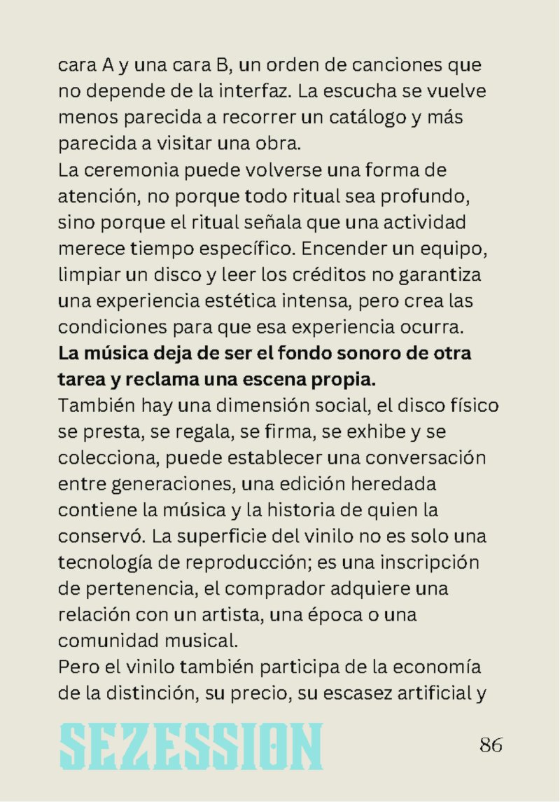 sezession especial buenos lectores n30 — page 86