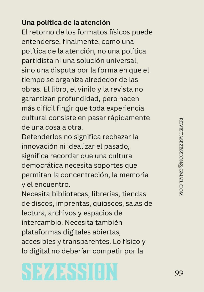 sezession especial buenos lectores n30 — page 99