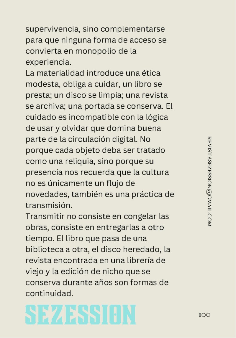 sezession especial buenos lectores n30 — page 100
