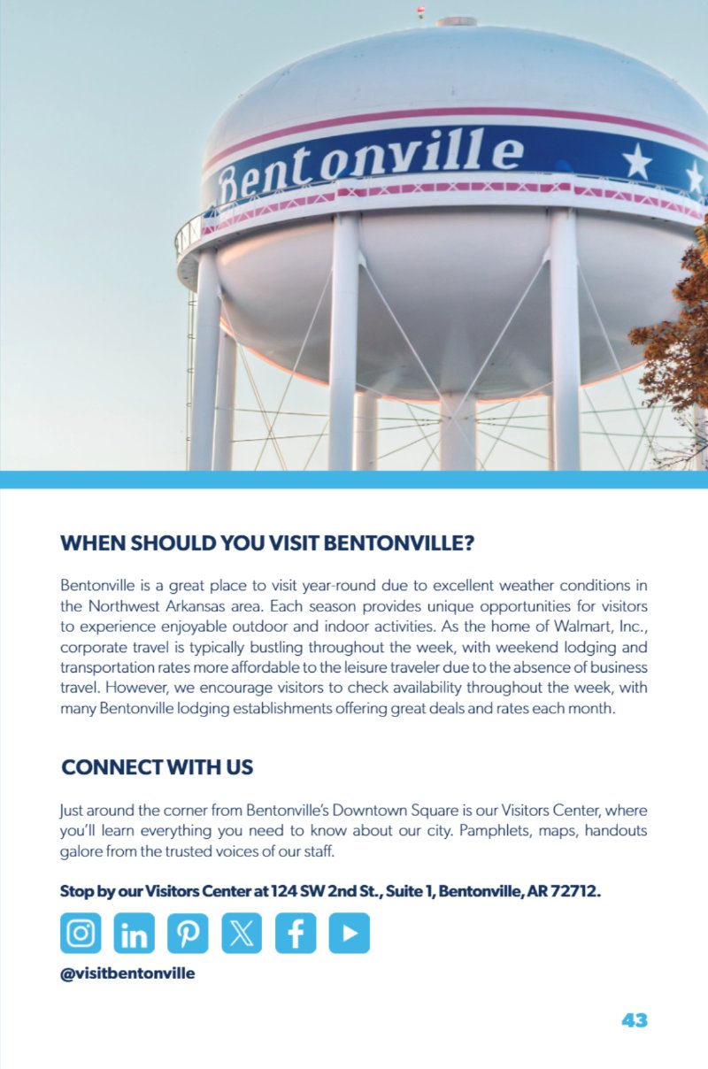 Visit Bentonville Travel Guide 2026 — page 45