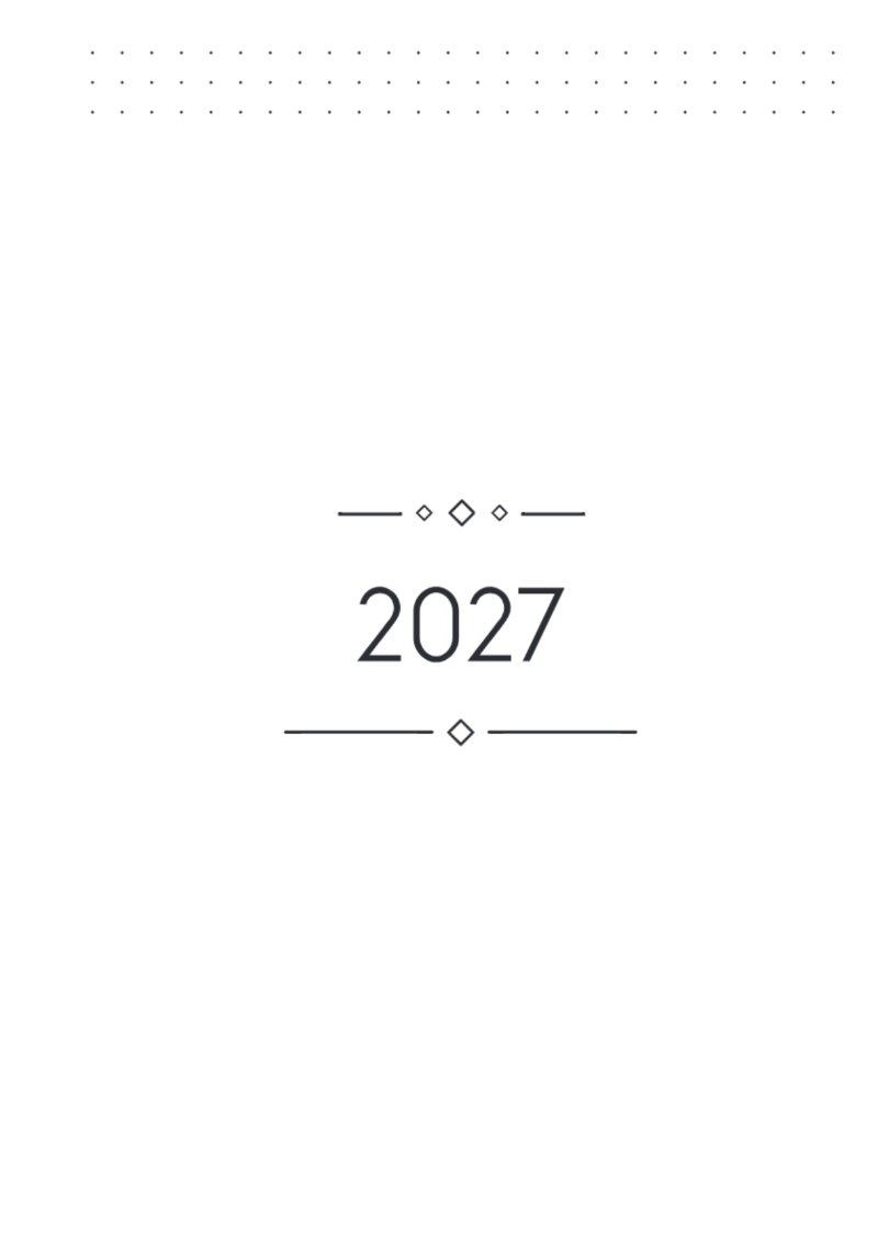 AGENDA DIARIA 2027 — page 1