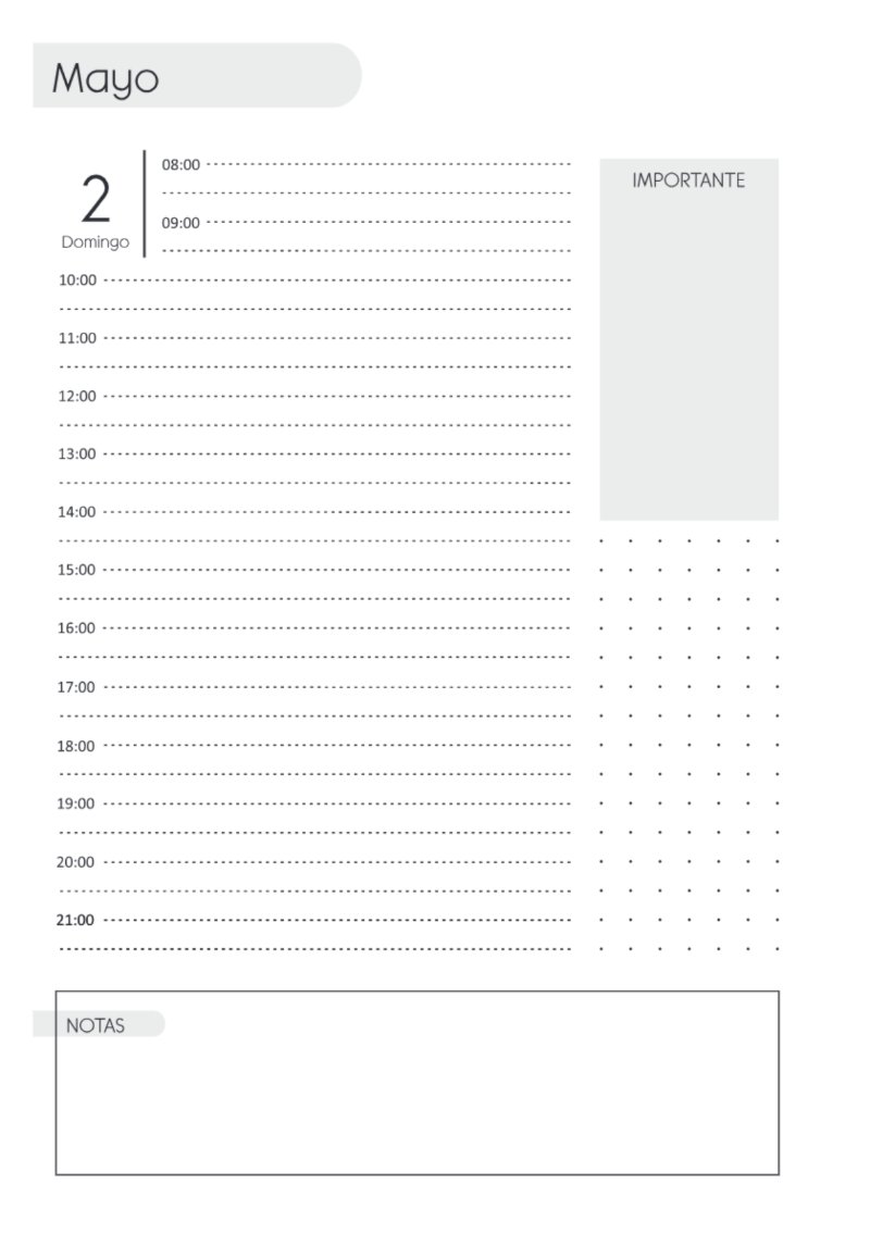 AGENDA DIARIA 2027 — page 144