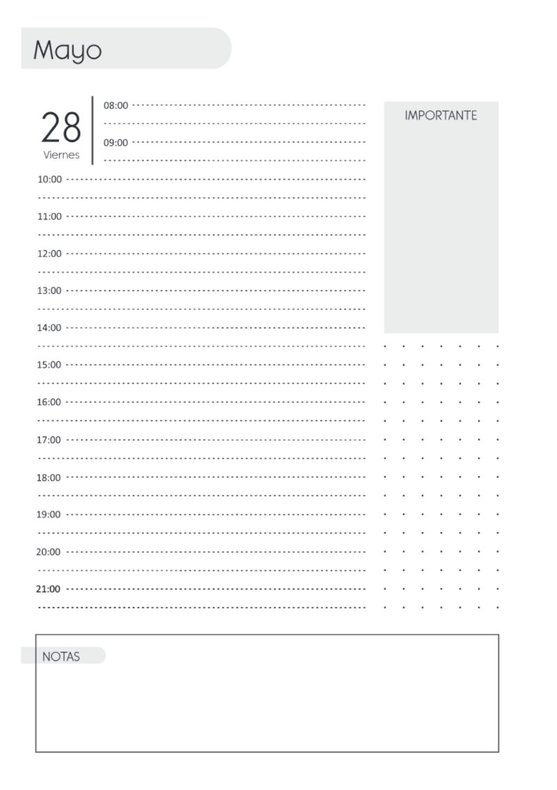 AGENDA DIARIA 2027 — page 170