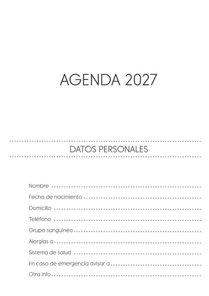 AGENDA DIARIA 2027 — page 3