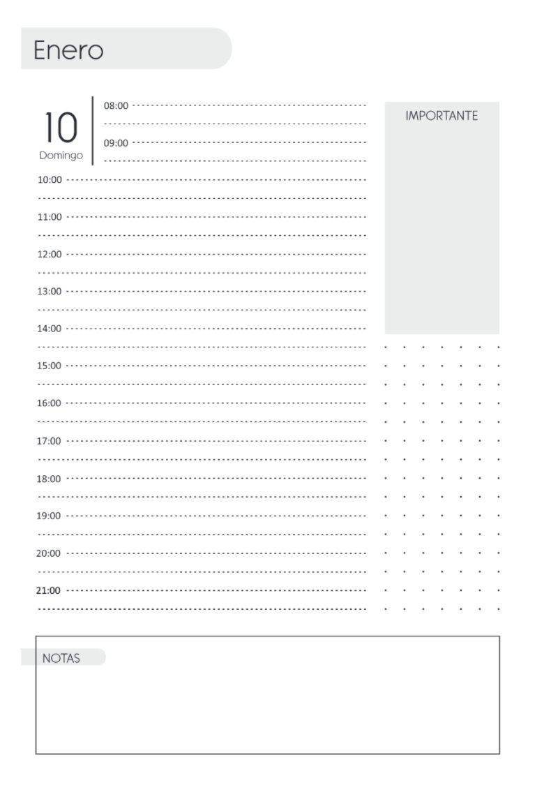 AGENDA DIARIA 2027 — page 22