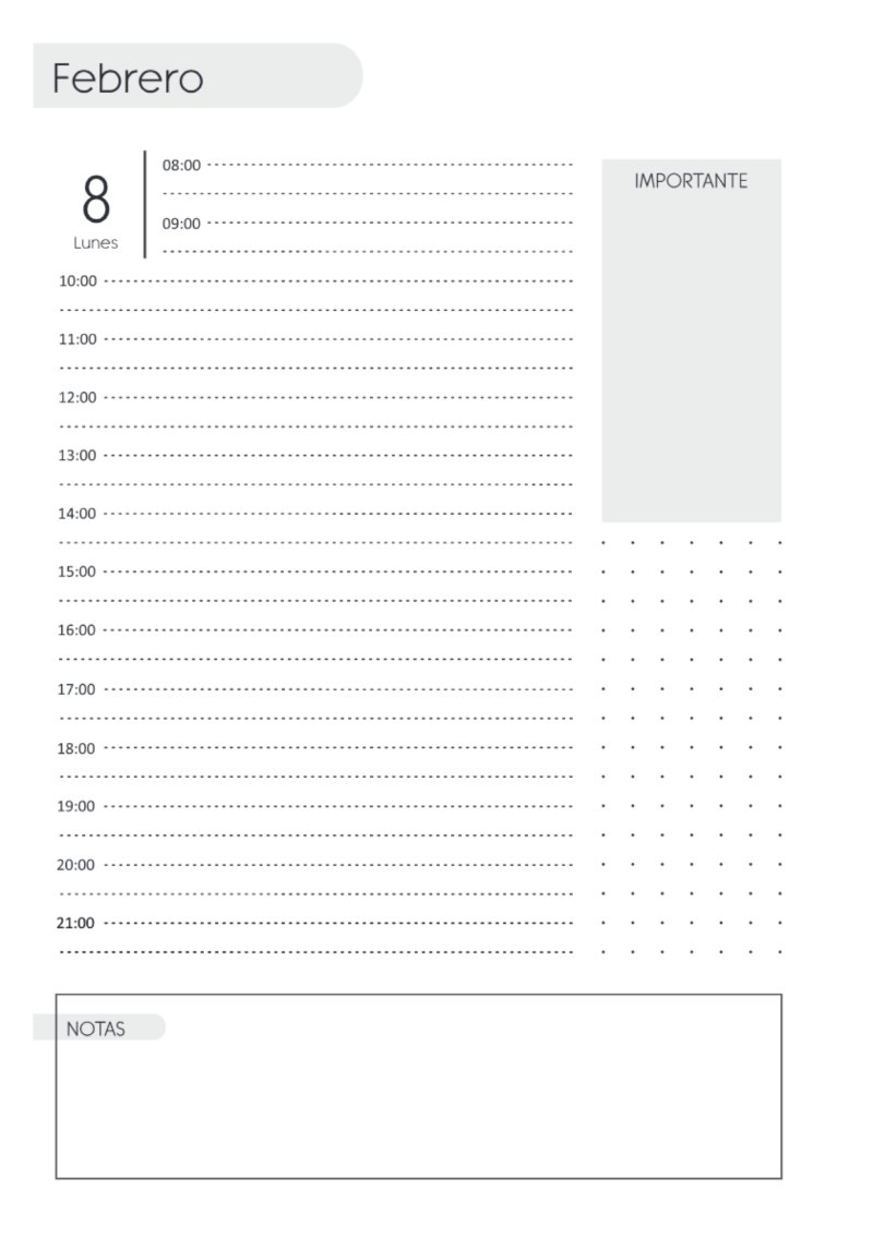 AGENDA DIARIA 2027 — page 54