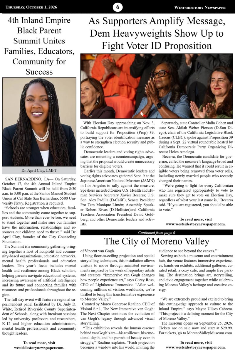 Thursday, October 2 | Volume 40 No. 29 — page 6