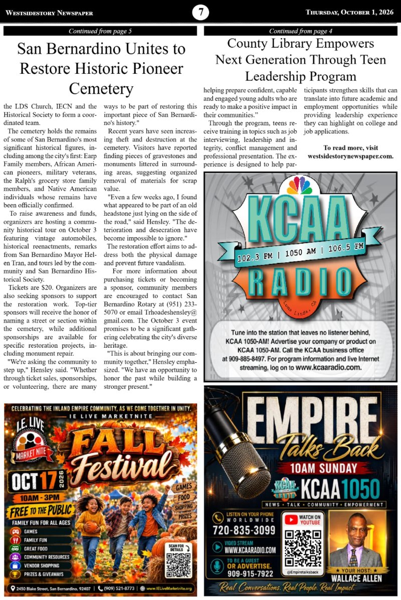 Thursday, October 2 | Volume 40 No. 29 — page 7