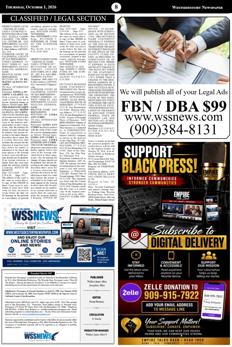 Thursday, October 2 | Volume 40 No. 29 — page 8